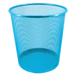 SDS Metal Mesh Waste Bin Round Large - Sky Blue