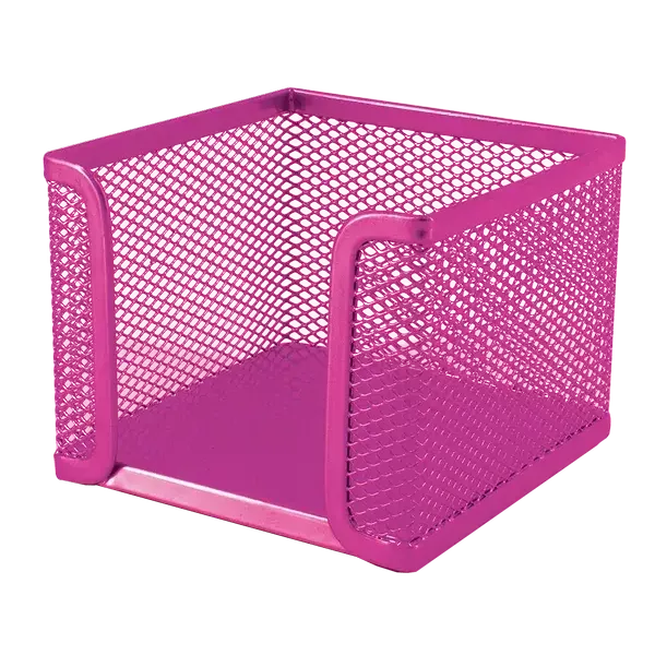 SDS Mesh Memo Cube Holder - Pink SDS Mesh Memo Cube Holder - Pink