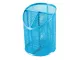 SDS Round Inclined Metal Mesh Pen Cup with 3 Compartments - Sky Blue