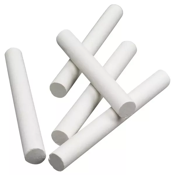 Treeline Dustless White Chalk Sticks - 100 Pack 