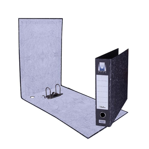 A3 Brief Oblong Lever Arch File Black Mottled With Metal Compressor