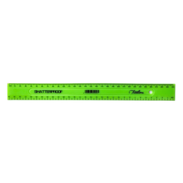 TREELINE Shatter Resistant 30cm Ruler - Green TREELINE Shatter Resistant 30cm Ruler - Green