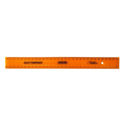 TREELINE Shatter Resistant 30cm Ruler - Orange TREELINE Shatter Resistant 30cm Ruler - Orange