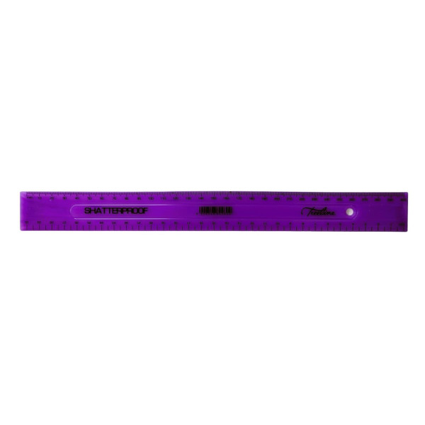 TREELINE Shatter Resistant 30cm Ruler - Purple TREELINE Shatter Resistant 30cm Ruler - Purple