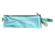 Kenzel 3 Tier Pencil Case Pastel Blue name card holder Kenzel pastel blue pencil case showing clear name card holder pocket
