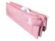 Kenzel 3 Tier Pencil Case Pastel Pink side open view Side open view of Kenzel 3 Tier Pencil Case showing tiered zip sections in pastel pink