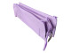 Kenzel 3 Tier Pencil Case Pastel Purple side open view Side open view of Kenzel 3 Tier Pencil Case showing tiered zip sections in pastel purple