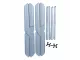 Bantex Suspension File Rack Silver – A4 Side View Silver Bantex Suspension File Rack with A4 suspension files