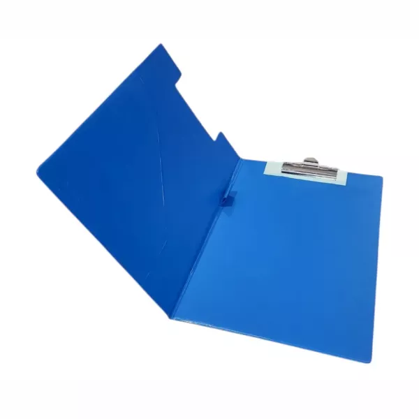 Bantex A4 PVC Folding Clipboard Blue - Product Image Product Image of Bantex A4 PVC Folding Clipboard Blue