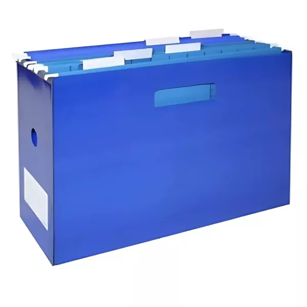 Bantex Portable Suspension File Box Blue Bantex Portable Suspension File Box Blue