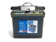 Black Bantex Portable Suspension File Case front angle with A4 suspension files