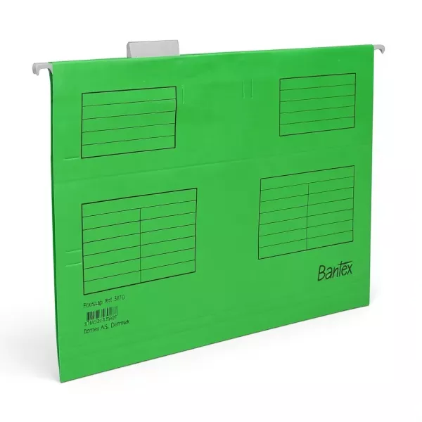 Bantex Suspension Files Foolscap Grass Green - 25 Pack