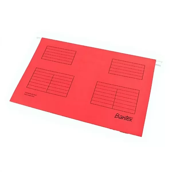 Bantex Suspension Files Foolscap Red - 25 Pack