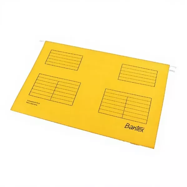 Bantex Suspension Files Foolscap Yellow - 25 Pack