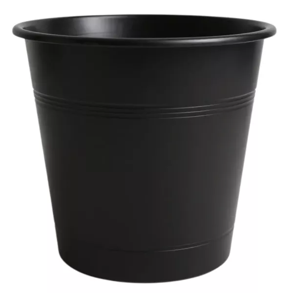 BANTEX Round Paper Dustbin 10L - BLACK