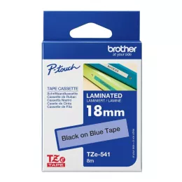 Brother TZe-541 Labelling Tape 18mm Black On Blue Tape