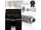 Fellowes AutoMax 100M P-4 mini-cut shredder showing secure 4 x 10 mm cut particles