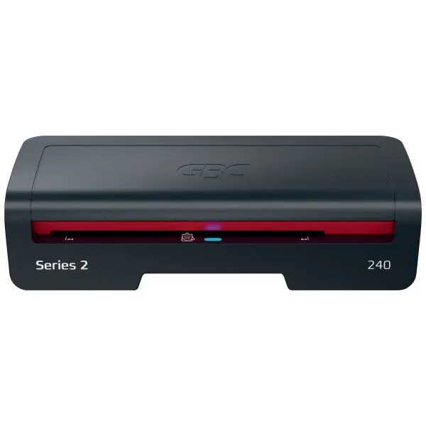 GBC 240 Home Office A4 Laminator – compact home laminator, black and red design, MCS Office National