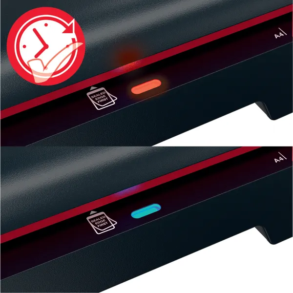 GBC 240 Home Office A4 Laminator – compact home laminator, black and red design, MCS Office National