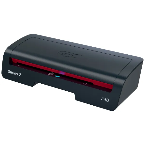 GBC 240 Home Office A4 Laminator – compact home laminator, black and red design, MCS Office National