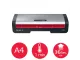 GBC 250 A4 laminator showing A4 capability, 1-minute warm-up and 36-second A4 laminating time