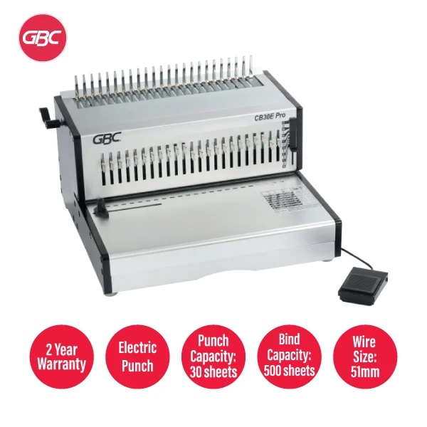 GBC CombBind CB30 E Pro Heavy Duty Electric Comb Binding Machine – Professional Electric Office Binder GBC CombBind CB30 E Pro Heavy Duty Electric Comb Binding Machine – Professional Electric Office Binder