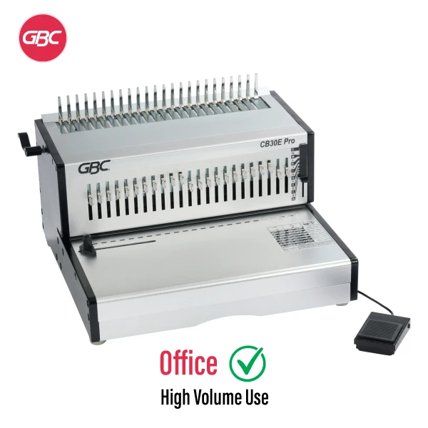 GBC CombBind CB30 E Pro Heavy Duty Electric Comb Binding Machine – Professional Electric Office Binder GBC CombBind CB30 E Pro Heavy Duty Electric Comb Binding Machine – Professional Electric Office Binder