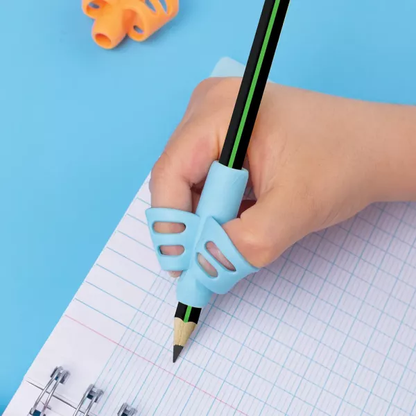 IWRITE Junior Pencil Grips Blue, ergonomic design, comfortable grip, pencil grips, blue color