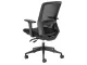 Aila Ergo Medium Back Ergonomic Office Chair – Black Mesh/Fabric, Black Base