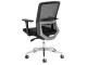 Aila Ergo Medium Back Ergonomic Office Chair – Black Mesh/Fabric, Chrome Base Aila Ergo Medium Back Ergonomic Office Chair – Black Mesh/Fabric, Chrome Base
