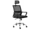 Chrome Cindy High Back Ergonomic Office Chair – Black Mesh/Fabric Chrome Cindy High Back Ergonomic Office Chair – Black Mesh/Fabric
