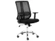 Lenny Medium Back Ergonomic Office Chair – Chrome Base, Black Lenny Medium Back Ergonomic Office Chair – Chrome Base, Black