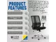 Lenny Medium Back Ergonomic Office Chair – Chrome Base, Black Lenny Medium Back Ergonomic Office Chair – Chrome Base, Black