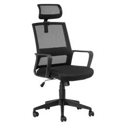 Cindy High Back Ergonomic Office Chair – Black Mesh/Fabric