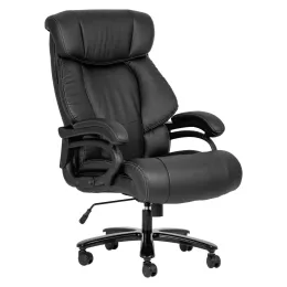 Dupa Heavy Duty Executive Office Chair – Black Bonded Leather