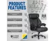 Dupa Heavy Duty Executive Office Chair – Black Bonded Leather Dupa Heavy Duty Executive Office Chair – Black Bonded Leather