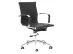 Eames Executive Medium Back Office Chair – Chrome, Black Bonded Leather