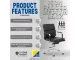 Eames Padded Executive Medium Back Office Chair – Chrome, Black Bonded Leather