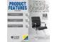 Eames Padded Executive Visitor Chair – Chrome Sleighbase, Black Bonded Leather