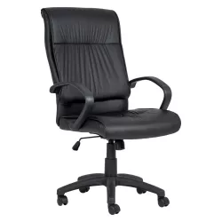 Goose High Back Executive Office Chair – Black Bonded Leather