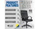 Goose High Back Executive Office Chair – Black Bonded Leather