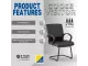 Goose Visitor Office Chair – Black Bonded Leather