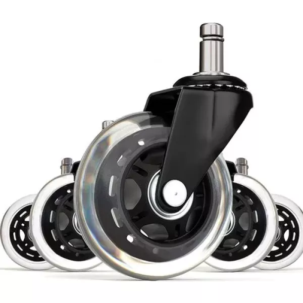 Heavy Duty Polyurethane Caster Wheels Pack of 5 – Universal Stem Set of 5 heavy duty polyurethane caster wheels with universal stem and precision ball bearings