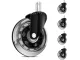 Heavy Duty Polyurethane Caster Wheels Pack of 5 – Universal Stem Set of 5 heavy duty polyurethane caster wheels with universal stem and precision ball bearings
