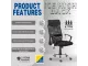 Ice High Back Ergonomic Office Chair – Chrome Base, Black Ice High Back Ergonomic Office Chair – Chrome Base, Black