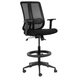 Lenny Draughtsman Ergonomic Chair – Black