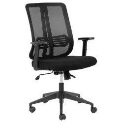 Lenny Medium Back Ergonomic Office Chair – Black Lenny Medium Back Ergonomic Office Chair – Black