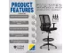 Lenny Draughtsman Ergonomic Chair – Black Lenny Draughtsman Ergonomic Chair – Black