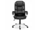 Lielie High Back Executive Office Chair Black Bonded Leather Lielie High Back Executive Office Chair in black bonded leather with padded high back, armrests and chrome caster base