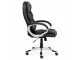 Lielie High Back Executive Office Chair Black Bonded Leather Lielie High Back Executive Office Chair in black bonded leather with padded high back, armrests and chrome caster base